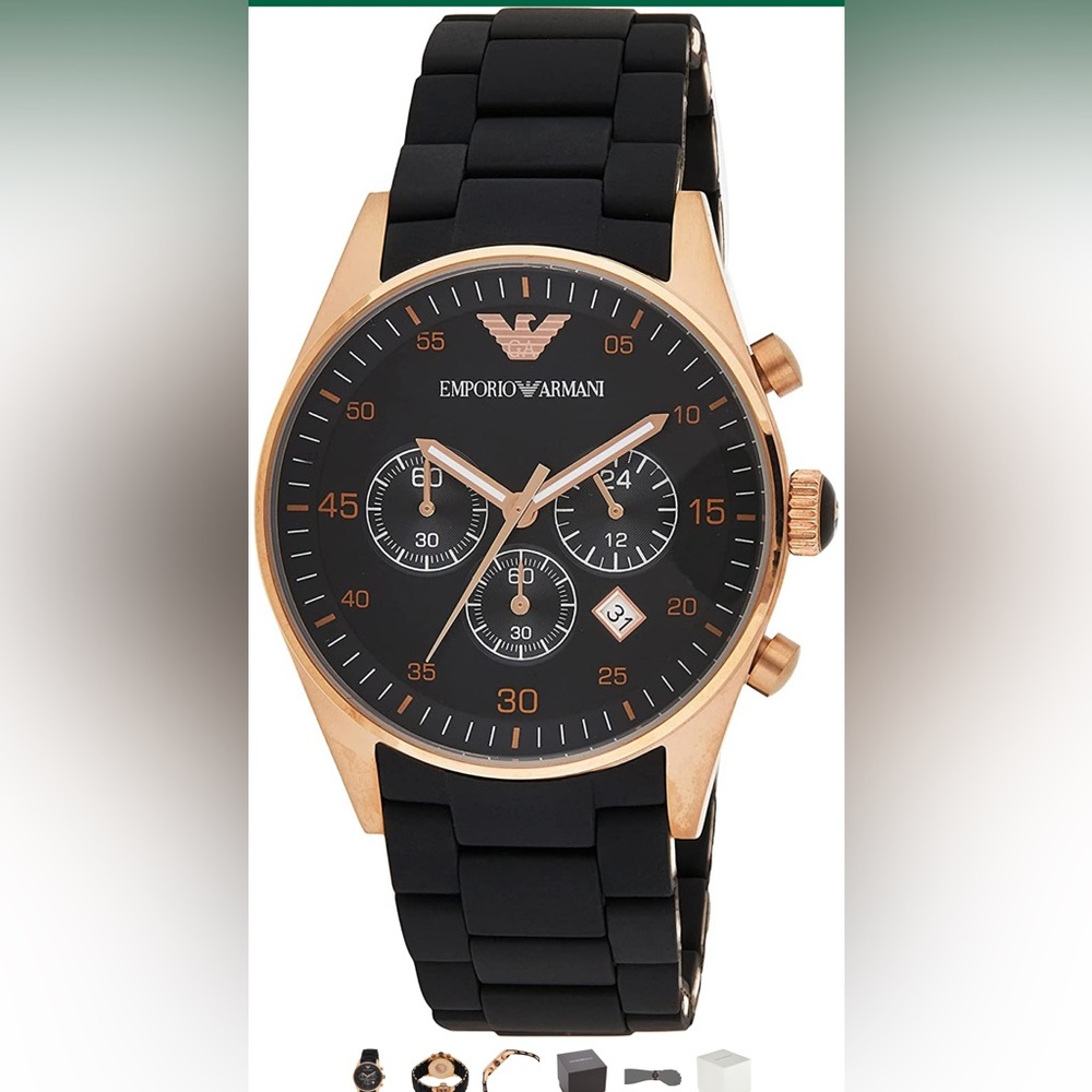 Emporio Armani AR5905 Men’s Rose Gold Chronograph Watch